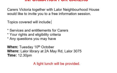 Information for Carers